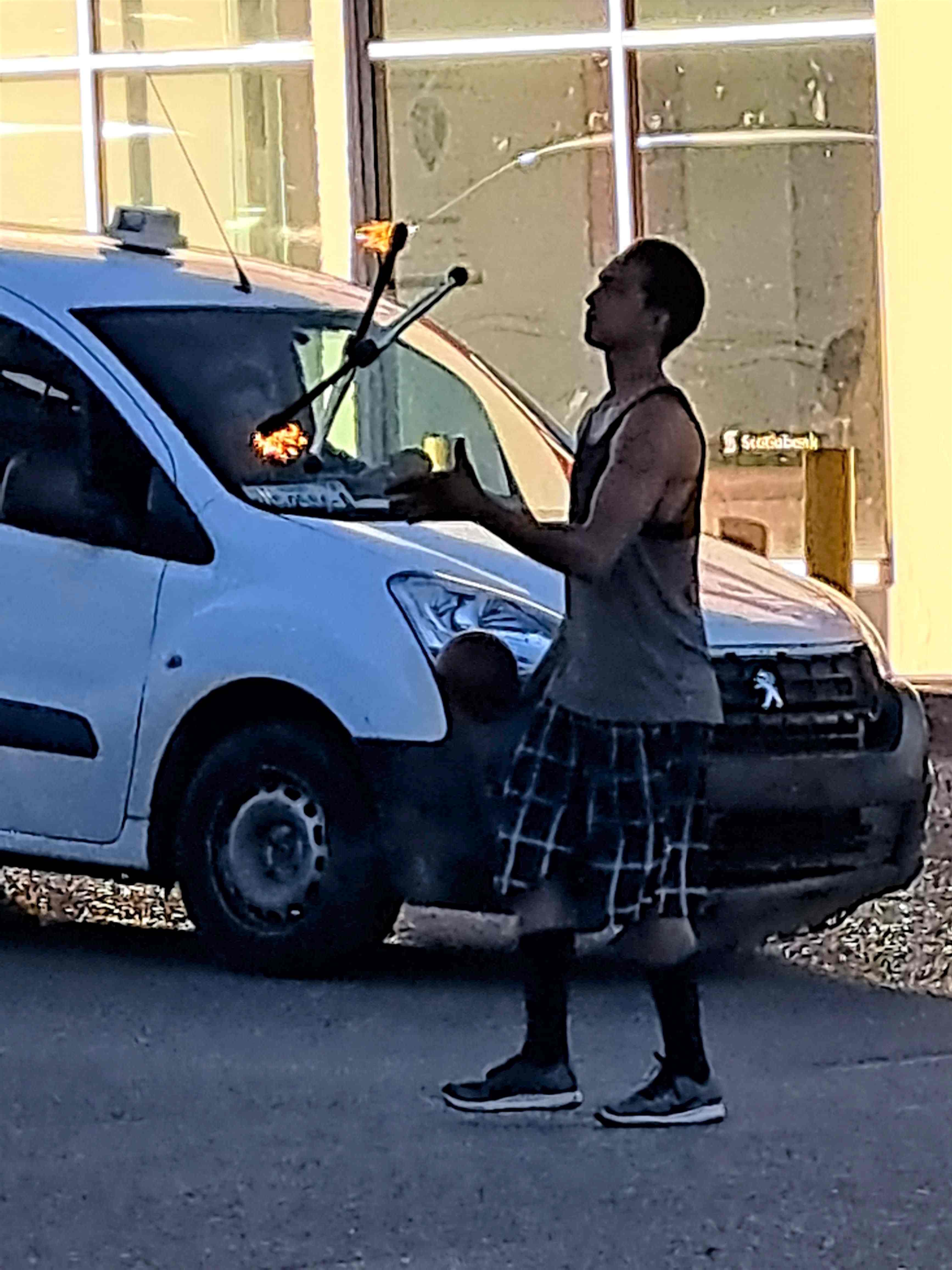 Panhandling not far from my apartment